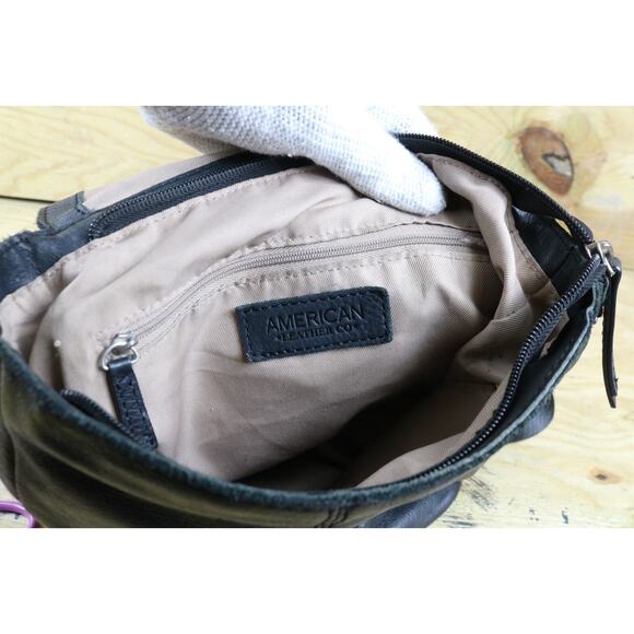 American Leather Co Backpack Black Leather Liberty Bag - Picture 7 of 12